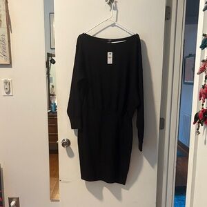 Express Black Long Sleeve Dress